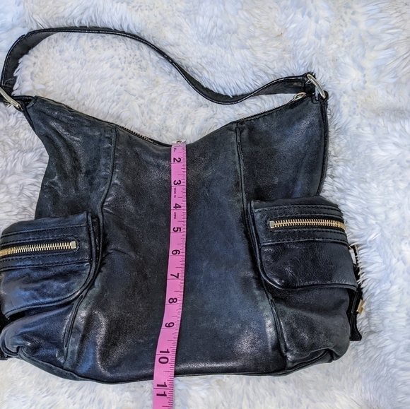 Michael Kors Black Soft Leather Satchel Shoulder Bag - Picture 14 of 16